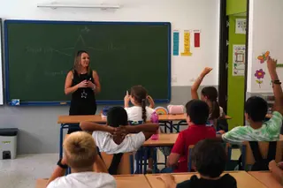 Niños en un aula. Archivo | EP