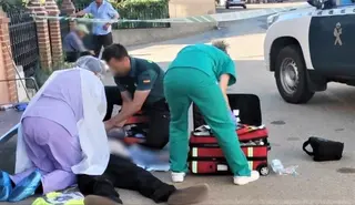 Un auxilio de la Guardia Civil. Archivo