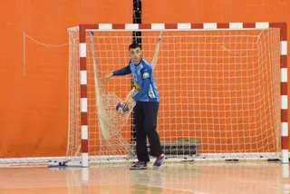 Víctor Doval durante el Balonmano Zamora - BM Nava