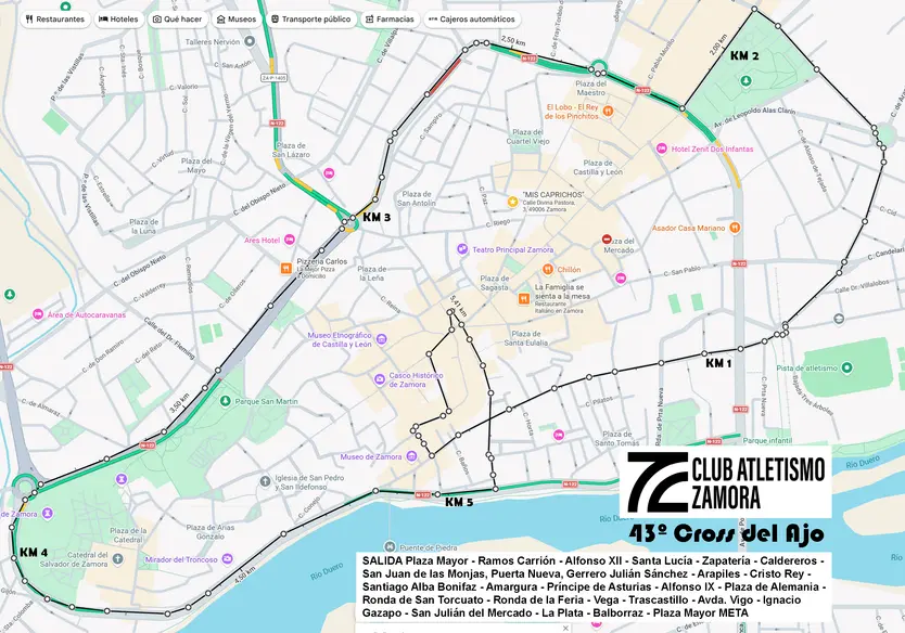 Recorrido 43 Cross del Ajo