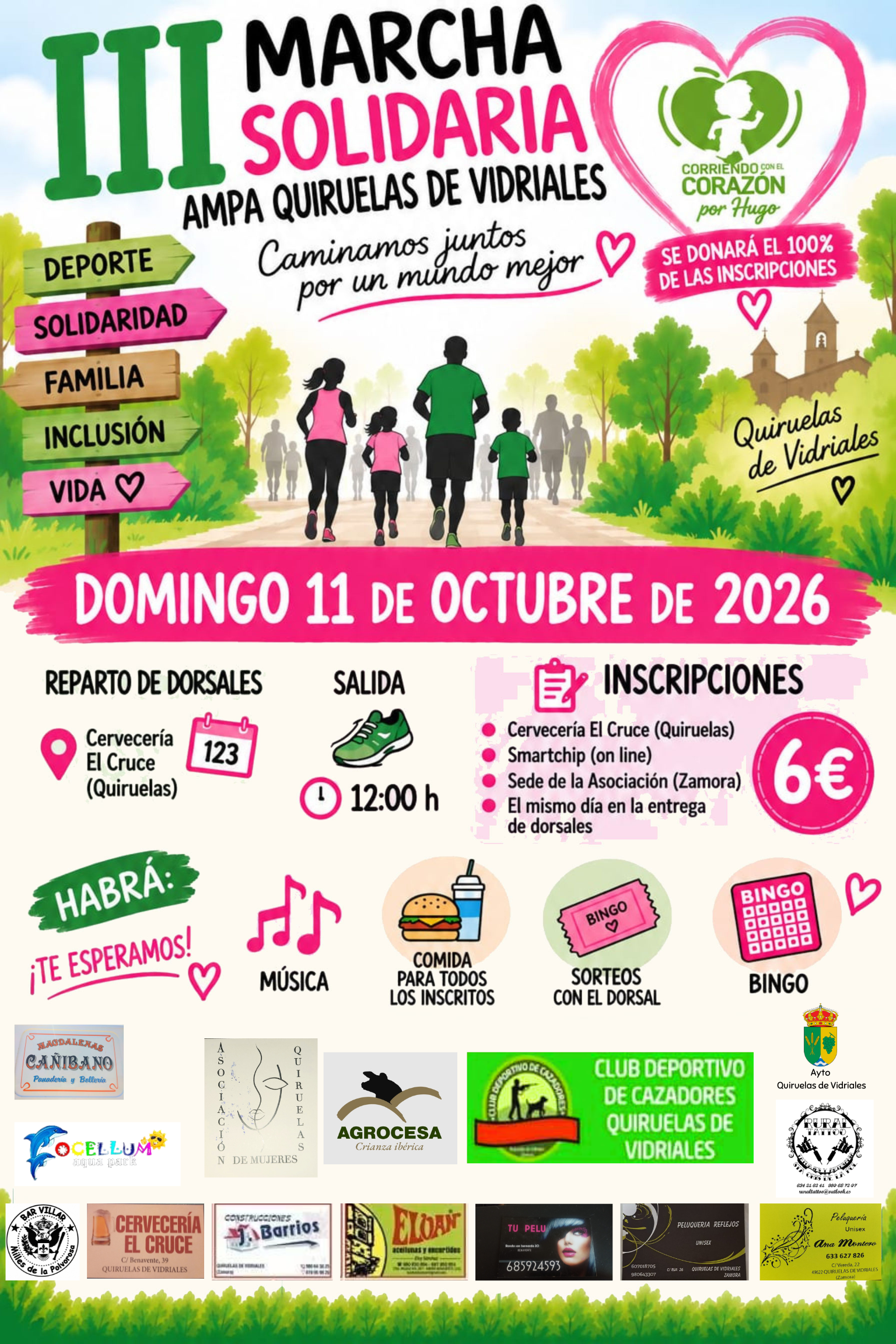 Cartel de la III Marcha Solidaria en Quiruelas