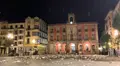 Imagen de la Plaza Mayor tras terminar el partido 