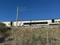 Primer plano de uno de los trenes accidentados en Urda. Europa Press