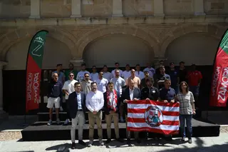 Recepción en la Diputación del Zamora CF tras el ascenso