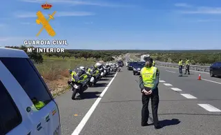 La Guardia Civil en un control. Archivo