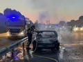 Se incendia un vehículo en la A-66 en Zamora 