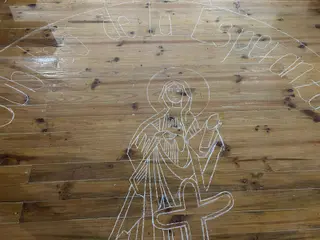 El Perdigón comienza los preparativos para su alfombra floral del Corpus Christi