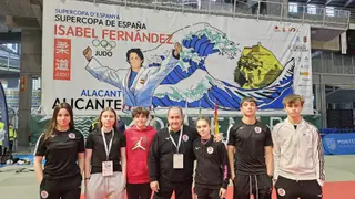 Integrandes del Judo Caja Rural Zamora en la Copa de España de Judo celebrada en Alicante.