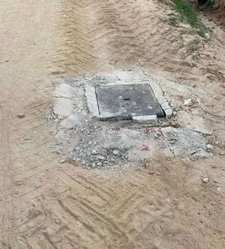 Estado en el que ha quedado una zona donde se realizaron trabajos