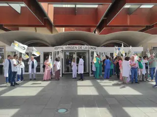 “Seguimiento masivo” de la huelga de médicos en Zamora.