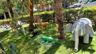 'Zoo' reciclado instalado en Zamora
