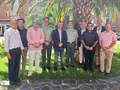 Representantes de la Comandancia de la Guardia Civil de Zamora y la Junta pro Semana Santa
