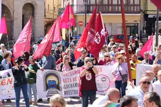 Concentración por la reapertura del tren de la Ruta de la Plata.