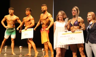 Varios de los ganadores del II Open Nacional de Culturismo en Zamora
