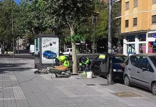 Trabajadores de los planes de empleo. Archivo