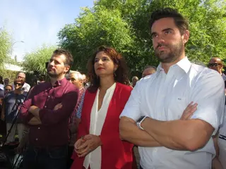 PSOE Zamora. Antidio Fagúndez, M. Jesús Montero y Luis Tudanca (1)