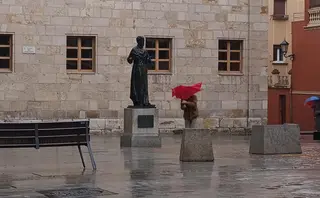 Lluvia y viento en Zamora
