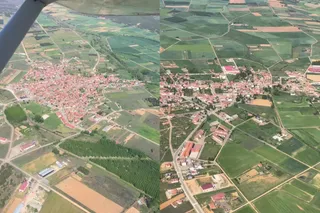 Zamora, a vista de pájaro la belleza de la provincia, visible desde las nubes | RRSS Diego Rodríguez (@flydirop)