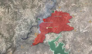 Cartografía de la zona afectada por el incendio originado en Fermoselle Mapa: Esri