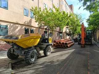 Obras en la calle Alcalá Galiano