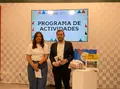 Sara Fregeneda y Víctor López de la Parte durante la presentación de la programación de la Feria del Queso