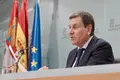Miriam Chacón ICAL. El consejero de Economía y Hacienda y portavoz, Carlos Fernández Carriedo, comparece en rueda de prensa posterior al Consejo de Gobierno.