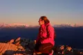 Raquel Esteban en una de sus expediciones por la montaña