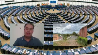 Intervención de Juan Javier Sánchez en el Parlamento Europeo para hablar sobre la reapertura de la Vía de la Plata