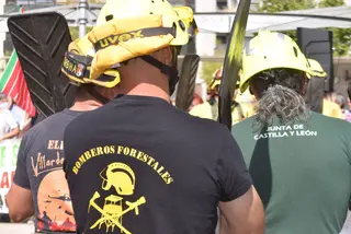 Concentración en Zamora tras los incendios el pasado verano