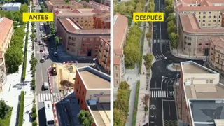 El antes y el después de la avenida de Requejo
