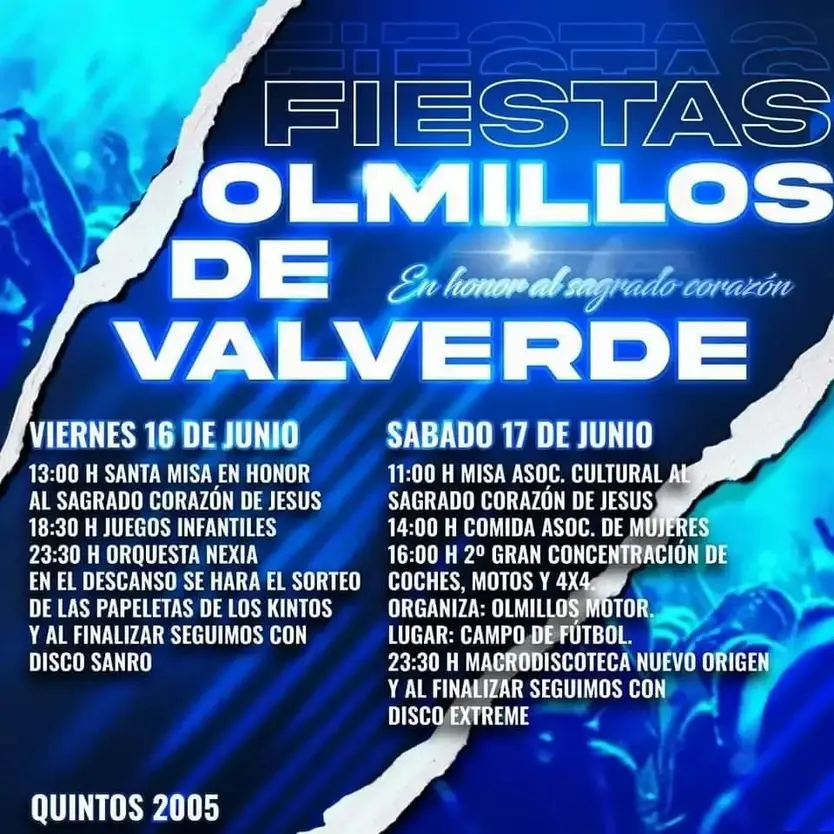 Cartel de las fiestas de Olmillos. Benavente Digital