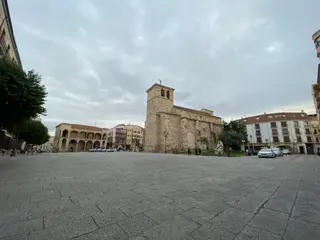 Tiempo nubes Plaza Mayor. Archivo
