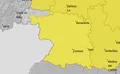 Activado el aviso amarillo en la Meseta de Zamora para la tarde del sábado