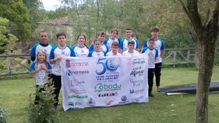 Miembros del Fluvial Villaralbo en la competición de Torquemada