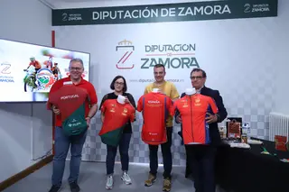Un instante de la presentación de la prueba