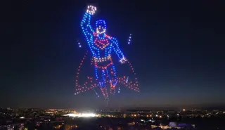 Imagen De Un Espectáculo De Drones En Madrid Archivo Europapress