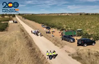 Uno de los registros en una finca. - POLICÍA NACIONAL
