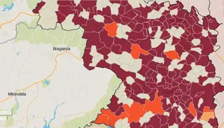 Mapa de la incidencia en los municipios de Zamora este viernes