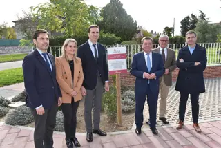 Luis Miguel González Gago este miércoles tras hablar de estos fondos en Medina del Campo