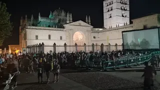 Cine de verano al aire libre en Zamora.Archivo