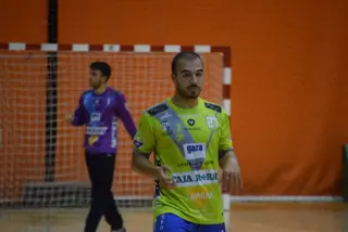 Rafa Paulo, jugador del Balonmano Zamora. Archivo.