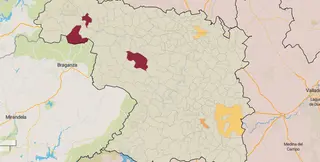 Mapa de la incidencia en los municipios de Zamora este lunes