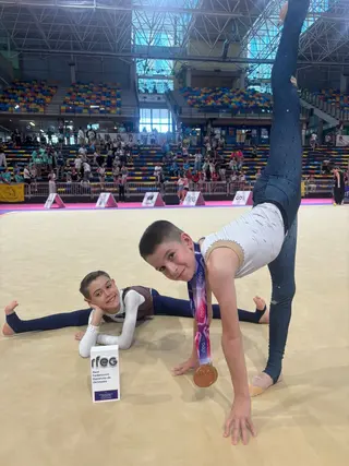 Jorge Barrio, el zamorano campeón de España de rítmica con ejercicio de cuerda