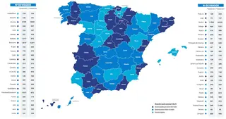 Los visados de obra se redujeron casi a la mitad durante el último año