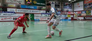Pablo Ibarra, con la camiseta del Atlético Benavente, durante la temporada pasada