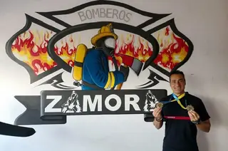 Bombero consorcio medallas