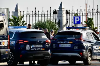 Archivo - Agentes de Policía Nacional en el Puerto de Ceuta . - Alejandro Castillo - Europa Press - Archivo