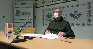 Jesús Murias durante la rueda de prensa