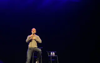 Actuación de Ángel Martín en el Teatro Ramos Carrión el pasado 2023