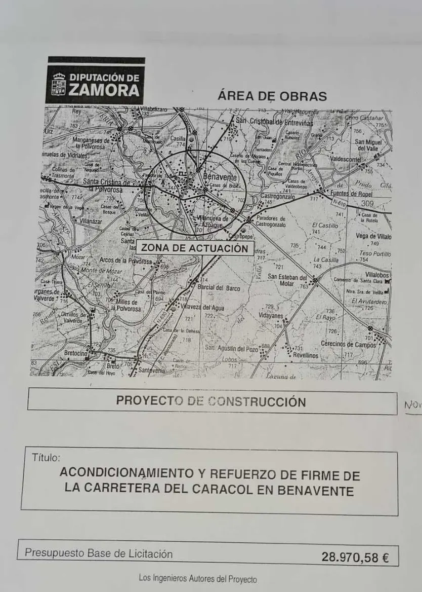 Documentación Diputación Carretera del Caracol